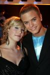 Hilversum 1 mei 2004
Finale Idols  in studio 22
Jim Idols met Maud Idols.
