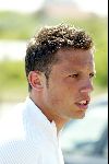 Noordwijk 26 mei 2004
Nederlands elftal spelers verzamelen bij Huis ter Duin.
Johnny Heitinga