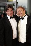 Rotterdam  10 mei 2004
Uitreiking Musical Awards in nieuw Luxor.
Jon v Eerd met vriend
