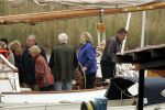 Muiden 2 mei 2004
Koningin Beatrix voor het eerst dit jaar weer varen met de Groene Draeck.