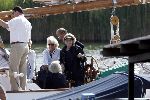 Muiden 29 mei 2004
Koningin Beatrix varen met Groene Draeck.