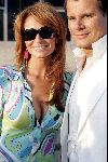 Amsterdam 28 mei 2004
Show Rodrigo Otazu in hangar op schiphol Oost.
Leontine Borsato sexy met Leco v Zadelhoff