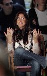Amsterdam 19 mei 2004
Brad Pitt George Clooney en Matt Damon opnames voor de film ocean's 12.  Lisa Snowdon bij opnames