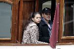Amsterdam 2 mei 2004
Matt Damon met vriendin op rondvaart boot.