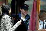 Amsterdam 2 mei 2004
Matt Damon met vriendin in rondvaartboot.