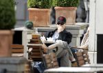 Amsterdam 3 mei 2004
Matt Damon met vriendin Luciana en George Clooney op terras bij het Amstel Hotel.