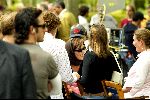 Amsterdam 20 mei 2004
Opnames Ocean's 12 op begraafplaats Westgaarde in Amsterdam met Brad Pitt en Catharina Zeta Jones.
Catharina Zeta Jones met prinses Annette
