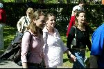 Amsterdam 20 mei 2004
Opnames Ocean's 12 op begraafplaats Westgaarde in  Amsterdam met Brad Pitt en Catharina Zeta Jones.
Prinses Annette  Anita en Aimee