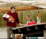 Muiden 9 mei 2004
Prins Constantijn met Prinses Laurentien en Prins Claus en prinses Eloise