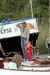 Muiden 9 mei 2004
Prins Constantijn met Prinses Laurentien en Prins Claus en prinses Eloise