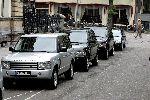Noordwijk 10 mei 2004
Range Rovers ocean 12 bij amstel hotel