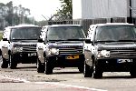 Amsterdam 21 mei 2004
Beveiliging Ocean's 12 met Range Rovers op schiphol oost