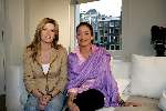 Amsterdam 6 mei 2004
Rebecca Loos  samen met Danielle Overgaag in hotel the Blakes in Amsterdam