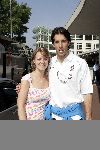 Amsterdam 8 juni 2004
Ruud v Nistelrooij met zijn vriendin bij vertrek Nederlands 11 naar Portugal.
Peter Smulders bv