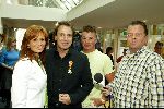 Blaricum 29 april 2004
Marco Borsato krijgt koninklijke onderscheiding.
Stan Storimans met  Marco Borsato.