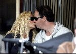 Amsterdam 26 mei 2004
Tatjana met haar vriend Ewald op terras bij Joffers Kussend
