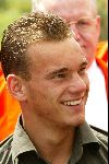 Noordwijk 26 mei 2004
Nederlands elftal spelers verzamelen bij Huis ter Duin
Wesley Sneijder.