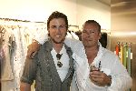 Amsterdam 19 mei 2004
Opening Dolce  Gabana winkel in Amsterdam. 
Winston Gerschtanowitz met een vriend