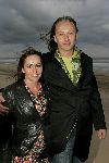 Bloemendaal 12 mei 2004
Feestje van Leco  Zadelhoff in strandtent vroeger.
Angela Groothuizen met vriend