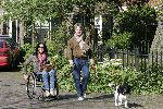 Nigtevecht 7 mei 2005
Annemarie Postma met vriend en hond