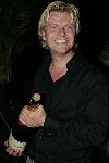 Amsterdam 19 mei 2005
Presentatie cd  Bastiaan Ragas.
Bastiaan  met champagne