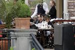 Amsterdam 29 mei 2005
Bono (U2) op terras bij Amstel hotel .