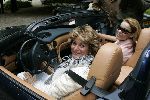 Vierhouten 20 mei 2005
Rally met cabrio's vanwege 10 jarig bestaan Beau Monde.
Christine Kroonenberg en Froukje de Both in Maserati cabrio