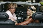 Vierhouten 29 mei 2005
Rally met cabrio's vanwege 10 jarig bestaan Beau Monde.
Estelle Gullit met hoofddoekje en Netty v d Veer met mercedes cabrio