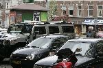 Amsterdam 17 mei 2005
Henk Spaan in hummer jeep