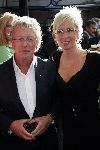 Amsterdam 14 juni 2005
Haringparty bij hilton hotel.
Jan des Bouvrie met Monique des Bouvrie