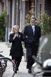 Amsterdam 11 mei 2005
Frans Molenaar feestje 65 jaar bij Le garage.
Jeroen Krabbe met vrouw Herma Krabbe