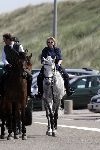 Katwijk 29 mei 2005
Koningin Beatrix paard rijden op het strand van katwijk.