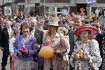 Scheveningen 30 april 2005
Koningin Beatrix viert 25 jarig jubileum.
Koningin Beatrix Prins Willem Alexander Maxima Margriet en Pieter v Vollenhoven