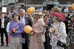Scheveningen 30 april 2005
Koningin Beatrix viert 25 jarig jubileum.
Koningin Beatrix Prins Willem Alexander Maxima Margriet en Pieter v Vollenhoven