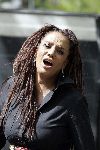 Amsterdam 10 mei 2005
Patty Brard met rasta haar op cornelis schuytstraat