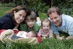 Amsterdam 1 mei 2005
Paulien Huizinga met Michiel Mol en hun kinderen Paul Myrthe en Pieter.