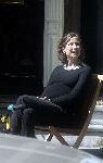 Amsterdam 14 mei 2005
Prinses Marilene zwanger in het zonnetje voor haar huis