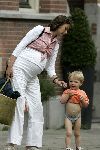 Amsterdam  26 mei 2005
Prinses Marilene hoogzwanger met Lucas