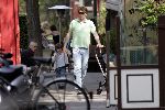 Amsterdam 1 mei  2005
Reinout Oerlemans en Danielle Overgaag op terras bij joffers samen met Thijmen en Fiene