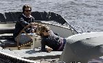 Amsterdam 14 mei 2005
Reinout Oerlemans en Danielle Overgaag varen met sloep.
Fiene en Thijmen zijn ook mee.