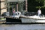Amsterdam 15 mei 2005
Reinout Oerlemans en Danielle Overgaag met 2 sloepen