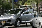 Amsterdam 24 mei 2005
Beyonce vertrekt bij College Hotel. 
Robert Leroy is haar chauffeur in Porsche Cayenne jeep