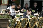 Amsterdam 18 mei 2005
Shota Arveladze en ...Arveladze op terras op pc hooftstraat