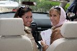 Vierhouten 29 mei 2005
Rally met cabrio's vanwege 10 jarig bestaan Beau Monde.
Josefine v Asdonk in  VW kever cabrio en Tanja Jess met hoofddoek