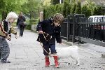 Amsterdam 11 mei 2005
Thijmen Oerlemans met hond evert