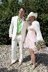Joure 28 mei 2005
Trouwen Yvonne Jaspers en Pieter v d Beukering.
Yvonne met man