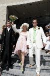 Joure 28 mei 2005
Trouwen Yvonne Jaspers en Pieter v d Beukering.
Yvonne  en Ed Nijpels