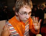 Amsterdam 20 oktober 2006
Uitreiking televizierring in het ij theater.
Adje v Nispel ( Arijan v Bavel )  die bij Paul de Leeuw altijd in het programma zit