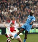Amsterdam 12 november 2006
AJAX-PSV 0-1 in de arena. Arouna Kone en Thomas Vermaelen
Peter Smulders bv