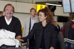 Schiphol 12 oktober 2006
Katja Schuurman wordt door haar vader afgezet op schiphol.